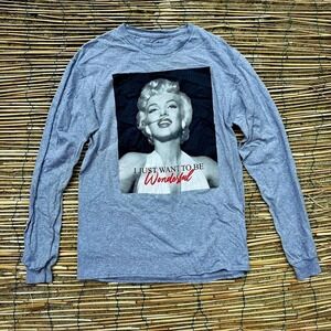 3 FOR $15‎ DEAL / Womens Medium Marilyn Monroe Long Sleeve Tee - PVBUNDLE